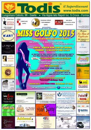 Locandina miss golfo 2015