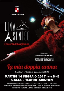 Lina Senese al Teatro Ariston: La mia doppia anima ....concerto di beneficenza