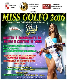 Miss Golfo 2016: All’Arena Virgilio la più bella dell’estate gaetana