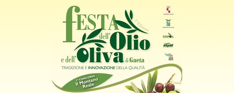 Al via "Festa dell'olio e dell'oliva di Gaeta"