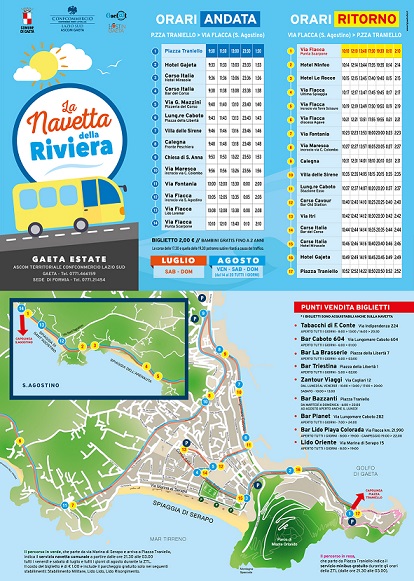 La Navetta della Riviera   percorsi ed orari 
