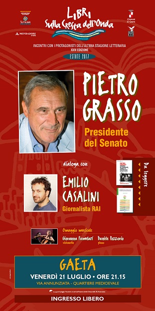 Libri sulla Cresta dell'Onda XXIV edizione   Pietro Grasso dialoga con Emilio Casalini 