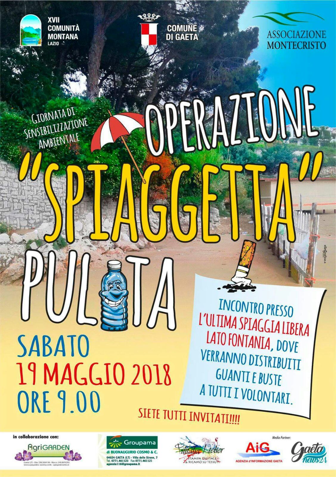 Operazione "spiaggetta" pulita