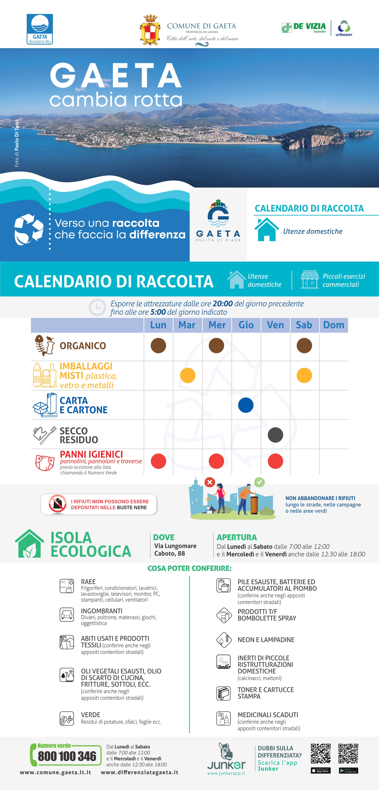 Calendario raccolta utenze domestiche