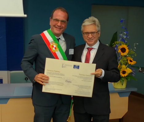 Diploma europeo conferito alla città di Gaeta