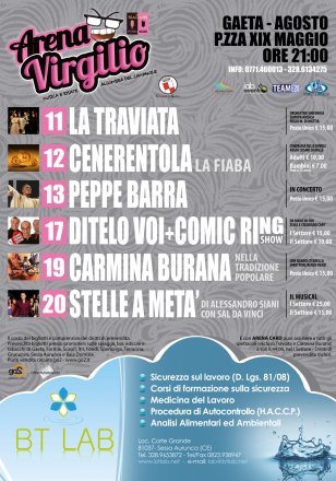 locandina Arena Virgilio 2015