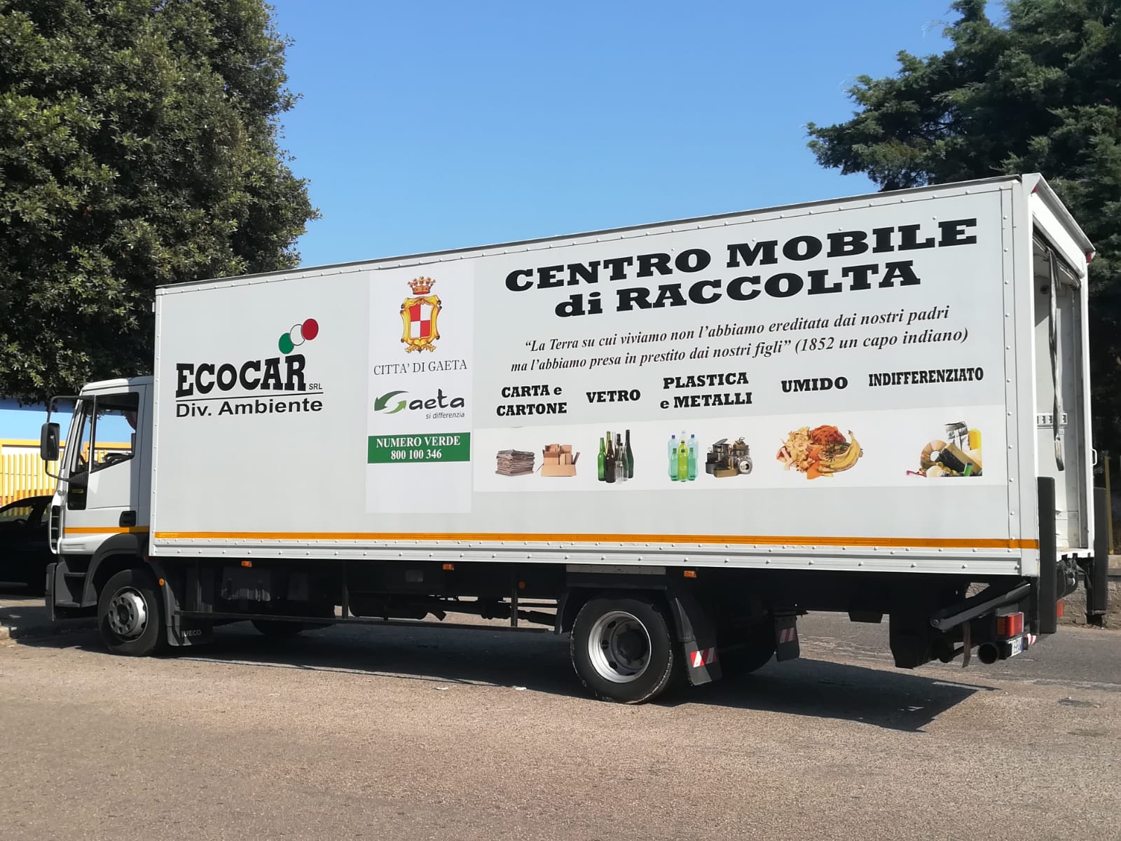 Agosto, Centro mobile di raccolta al servizio di cittadini e turisti