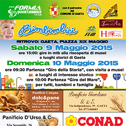 Al via Bimbimbici 2015  Sabato 9 e Domenica 10 maggio 2015, Piazza XIX Maggio Gaeta 