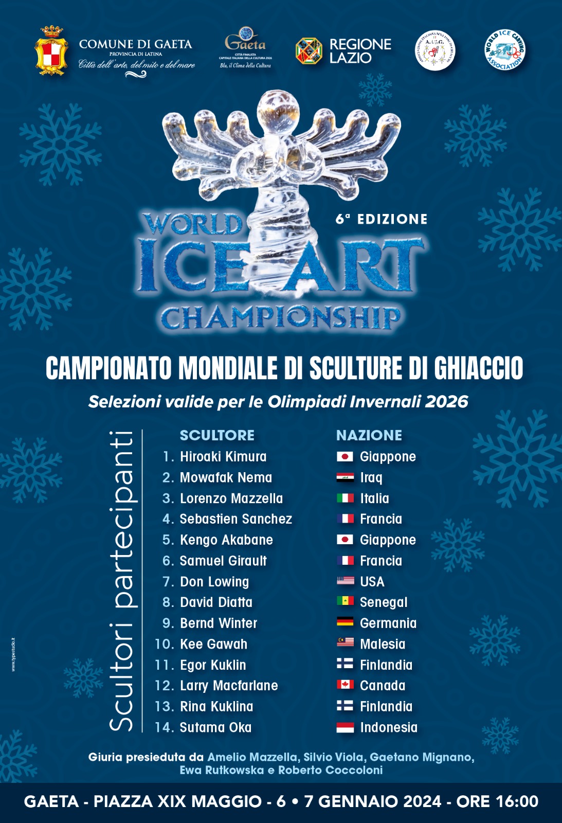 Al via la 6ª edizione del World Ice Art Championship in un weekend dell'Epifania tutto da vivere