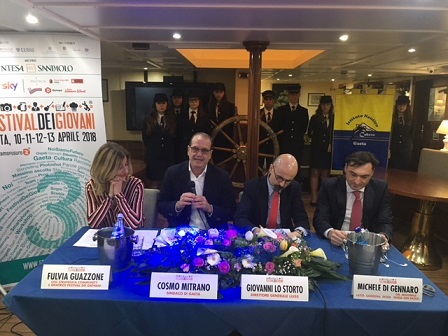 Al via la III edizione del primo Festival dei Giovani Gaeta – 10/11/12/13 aprile 2018 Al via la III edizione del primo Festival dei Giovani Gaeta – 10/11/12/13 aprile 2018