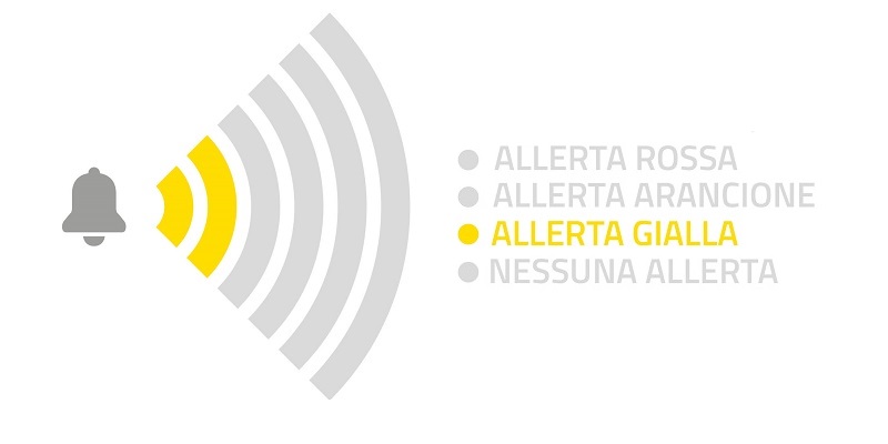 Allerta meteo gialla 16 e 17 maggio 2023