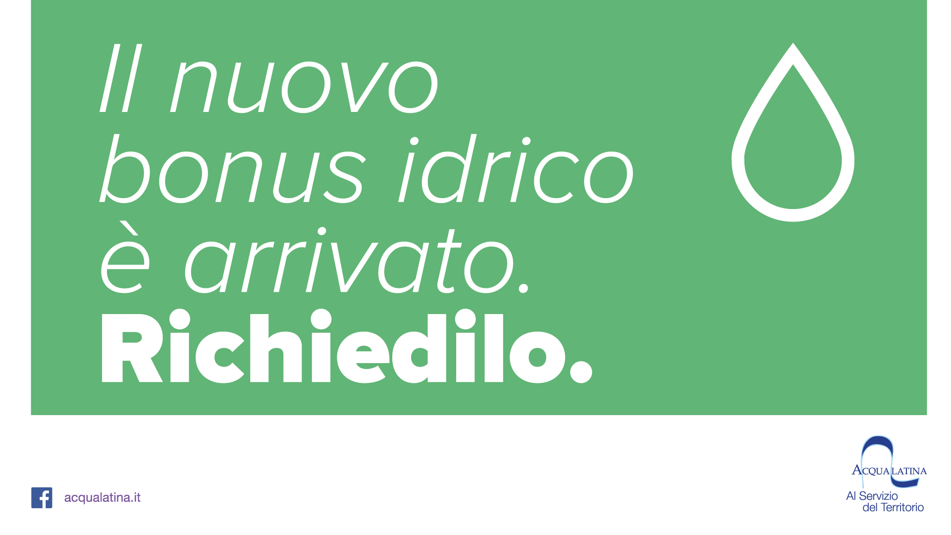 Arriva il Bonus Idrico: agevolazioni tariffarie per gli utenti dell’Ato4 che vivono condizioni di disagio economico-sociale