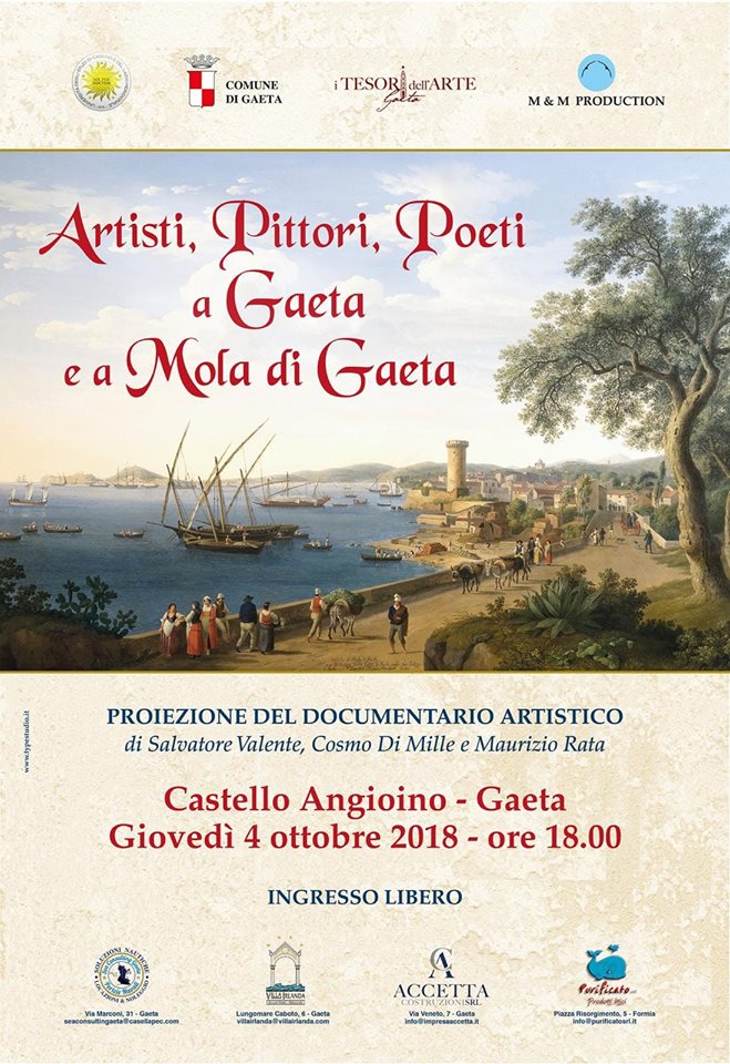 “Artisti, Pittori, Poeti a Gaeta e a Mola di Gaeta”, il documentario di Valente, Di Mille e Rata.