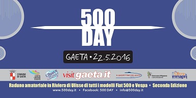 Cinquecento alla carica nelle vie di Gaeta     Domenica 22 maggio il “500 DAY”