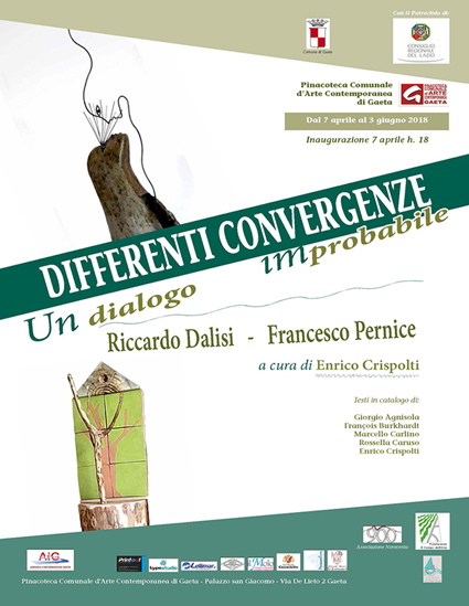 DIFFERENTI CONVERGENZE Un dialogo improbabile Riccardo Dalisi - Francesco Pernice 7 aprile - 3 giugno 2018 A cura di Enrico Crispolti Interventi in... DIFFERENTI CONVERGENZE Un dialogo improbabile Riccardo Dalisi - Francesco Pernice 7 aprile - 3 giugno 2018 A cura di Enrico Crispolti Interventi in...