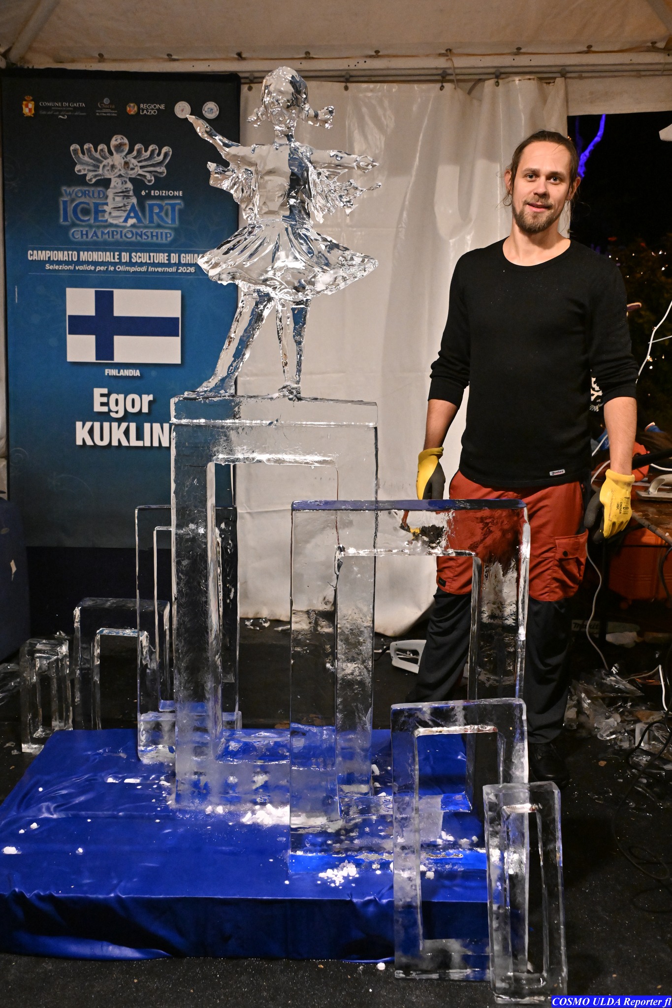 È il finlandese Egor Kuklin il vincitore della 6ª edizione del World Ice Art Championship