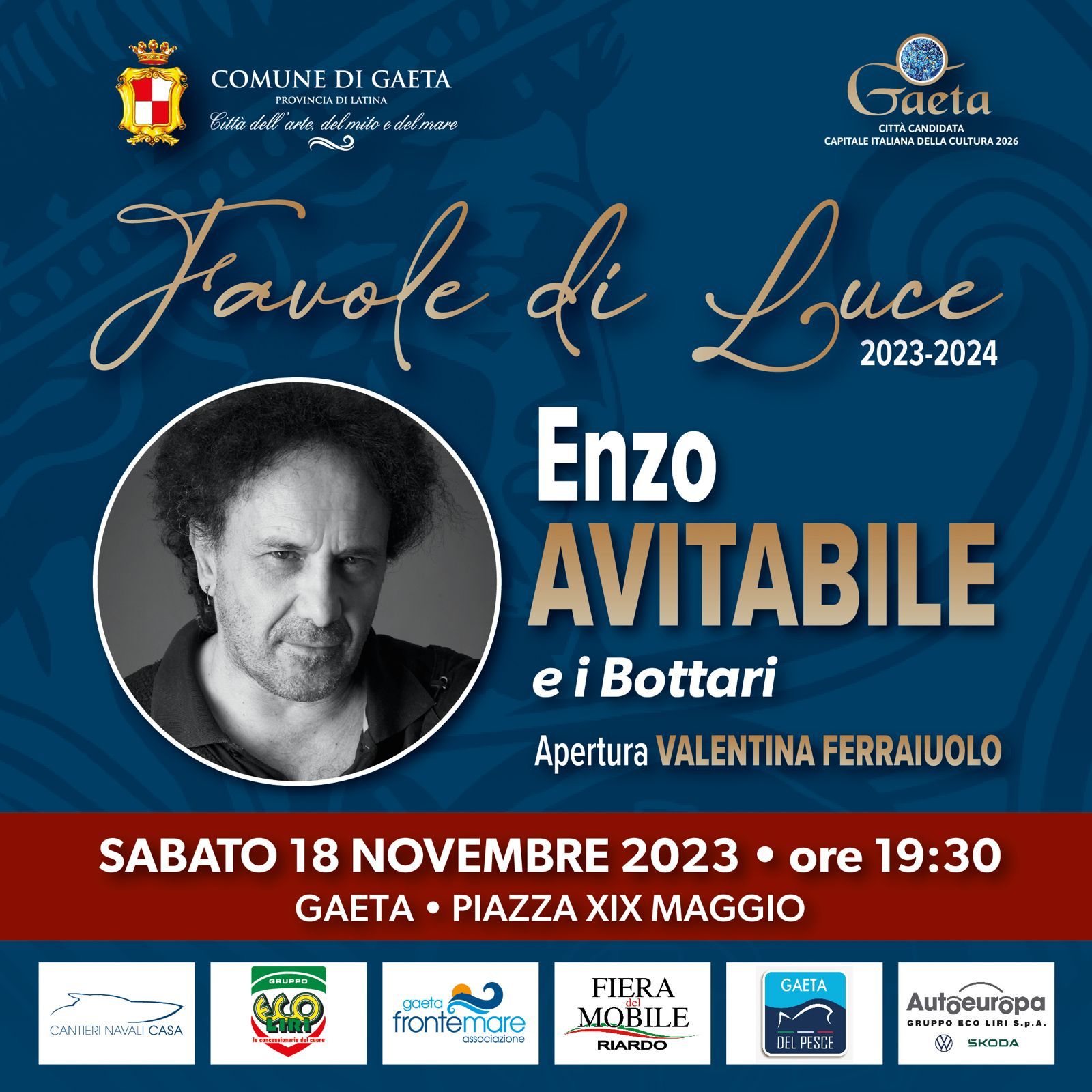 Favole di Luce, sabato 18 novembre l'inaugurazione del Villaggio con il concerto di Enzo Avitabile e i Bottari