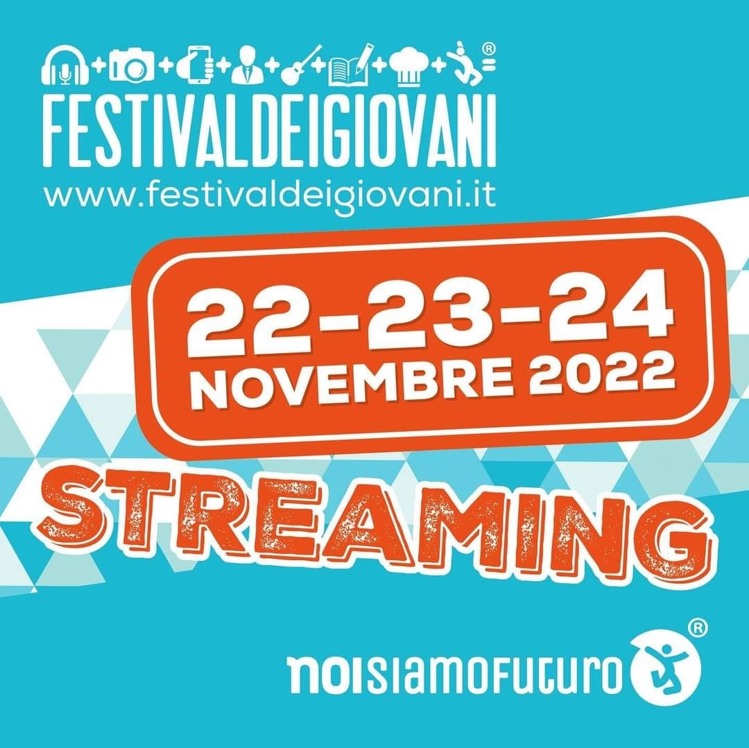 Festivaldeigiovani®: dal 22 al 24 Novembre, tre giorni di incontri streaming 