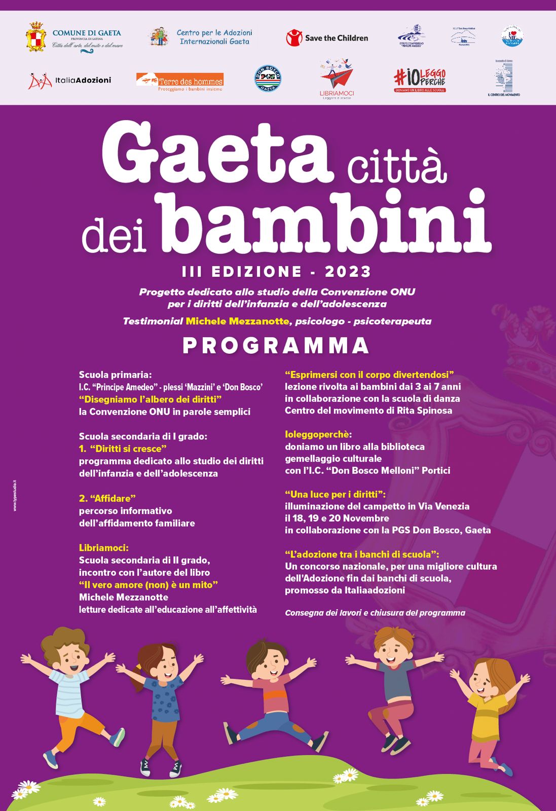 "Gaeta, Città dei bambini", a novembre la terza edizione del progetto che celebra i diritti dell'infanzia e dell'adolescenza