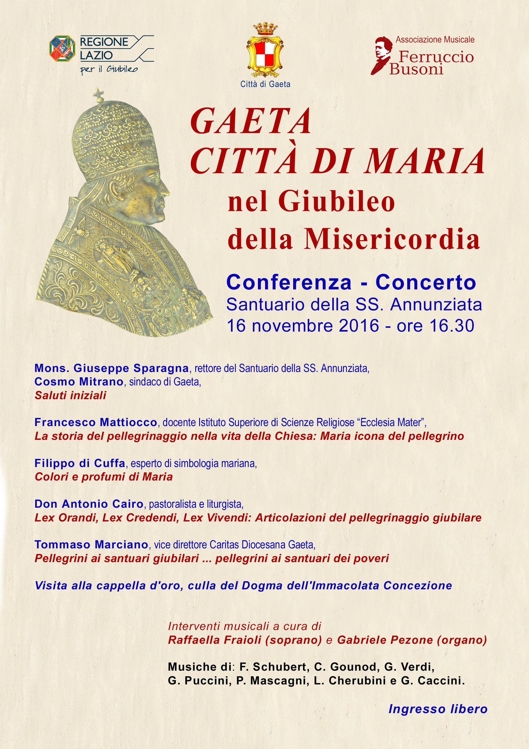 Gaeta città di Maria nel Giubileo della Misericordia