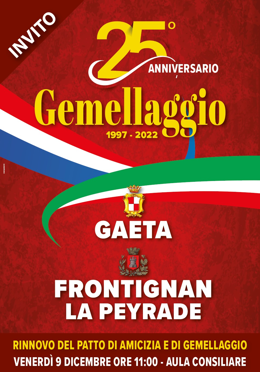 Gaeta e Frontignan La Peyrade si apprestano a festeggiare il 25° del gemellaggio