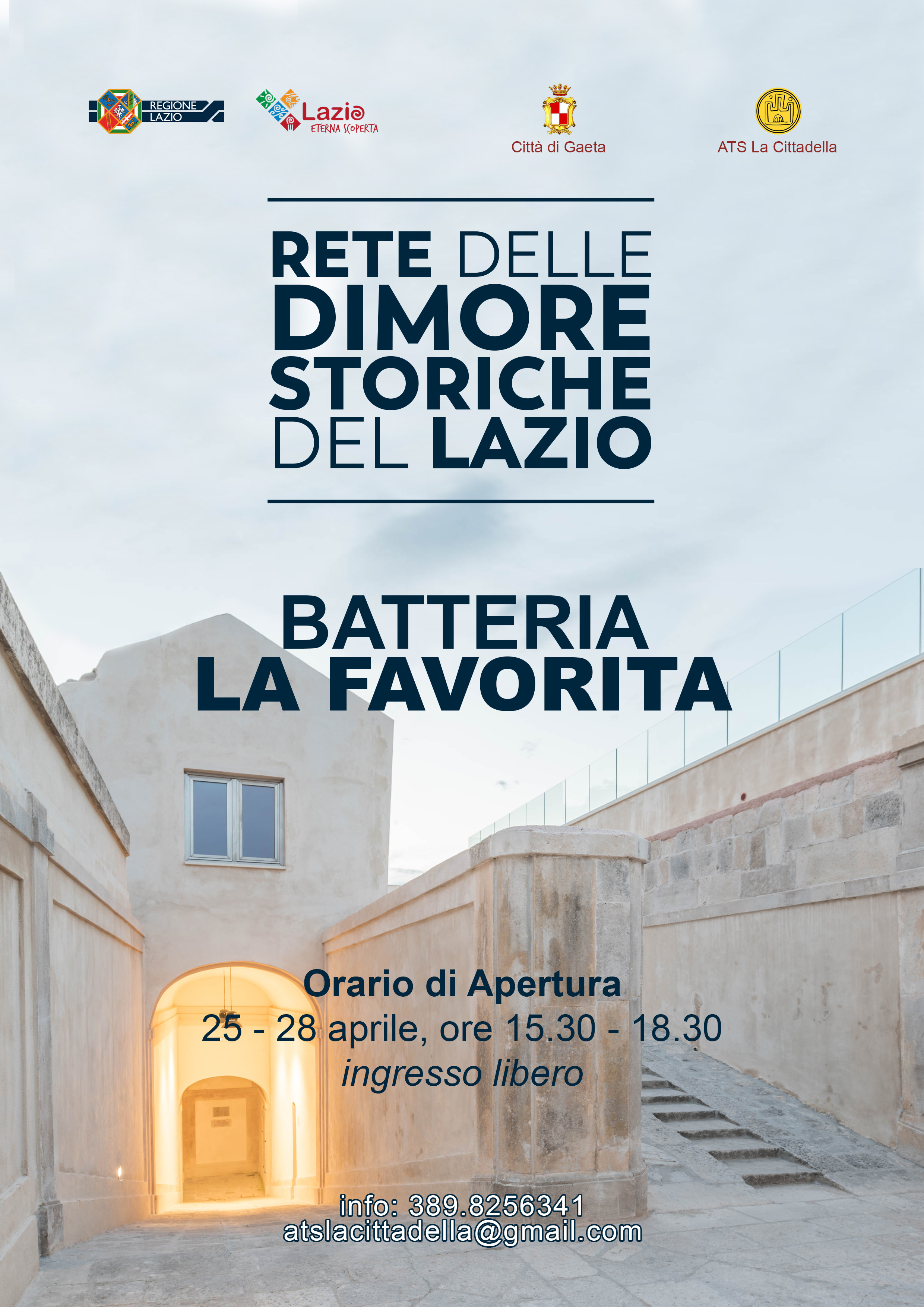 Il Bastione "la Favorita", Dimora storica del Lazio, apre al pubblico durante il ponte del 25 aprile