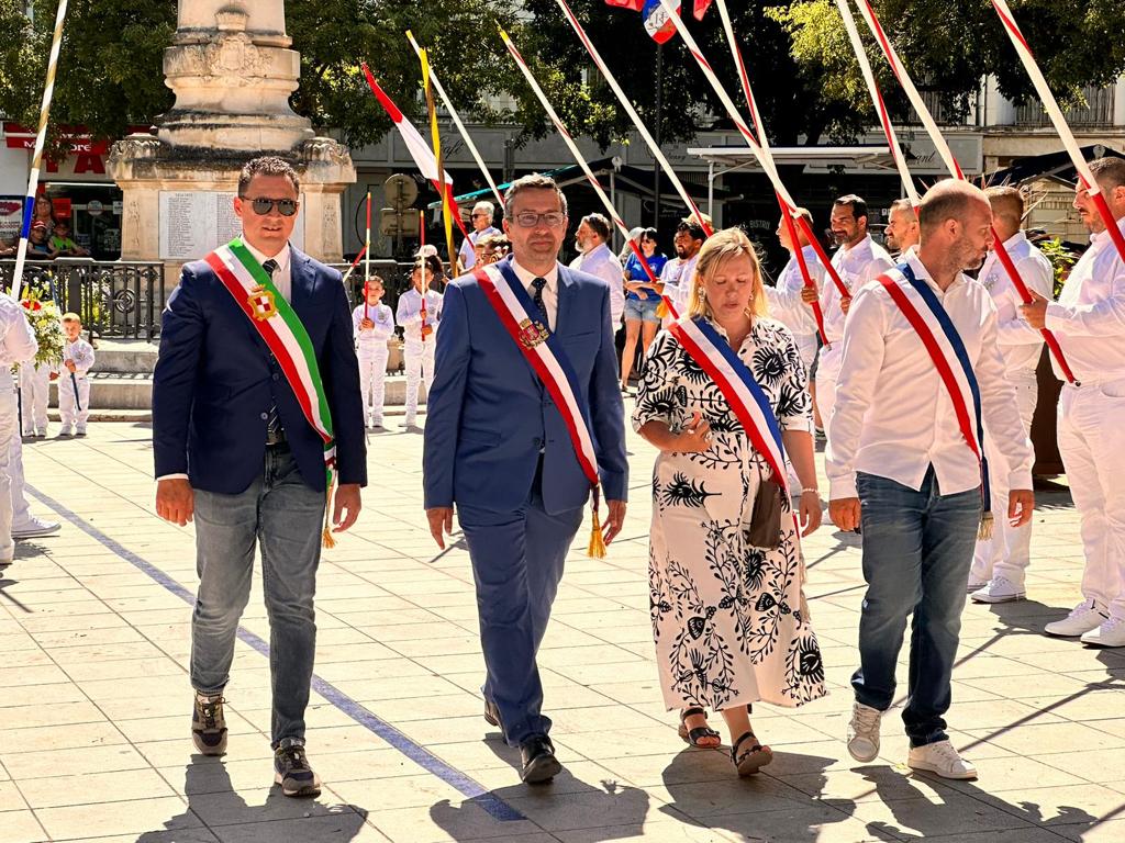 Il Sindaco Leccese in visita alla città gemella di Frontignan La Peyrade, in occasione della Festa Nazionale francese