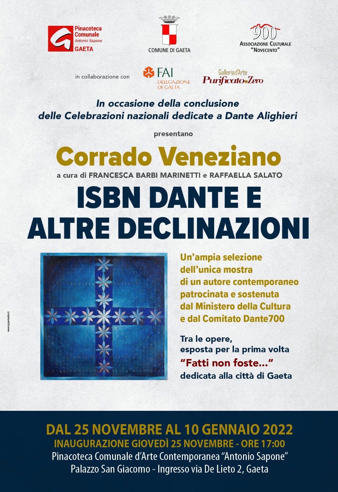 ISBN Dante e altre declinazioni, di Corrado Veneziano, il vernissage 