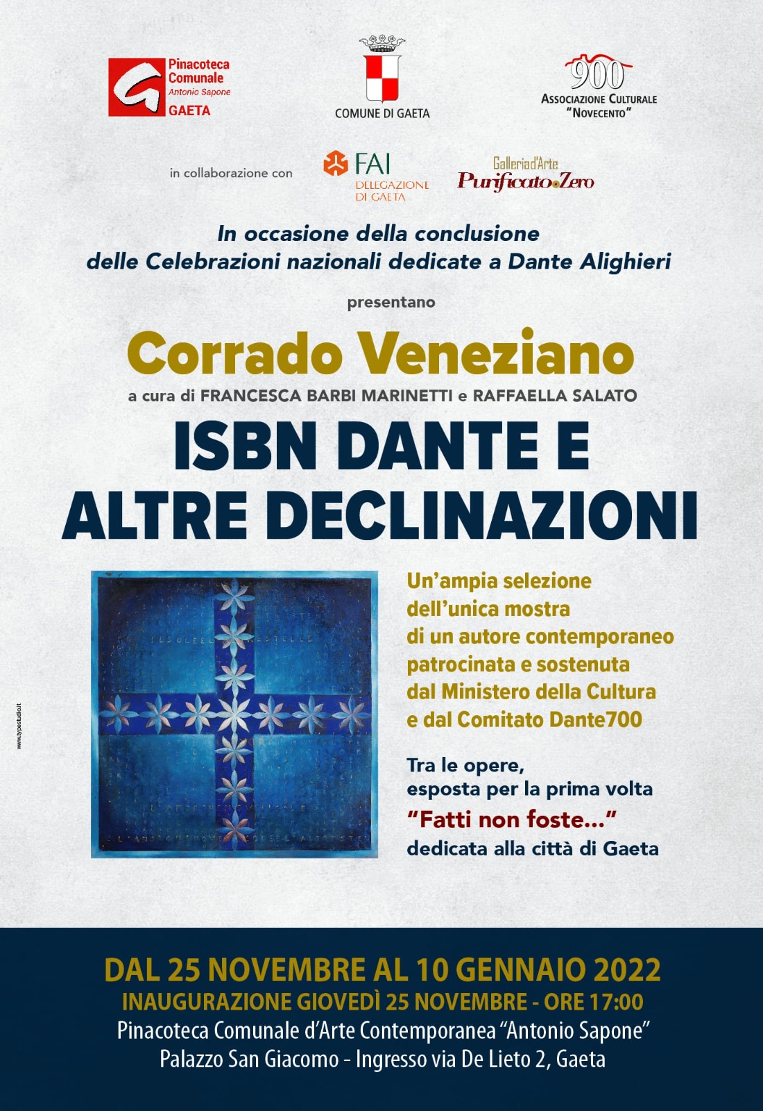 ISBN Dante e altre declinazioni, di Corrado Veneziano, il vernissage ISBN Dante e altre declinazioni, di Corrado Veneziano, il vernissage