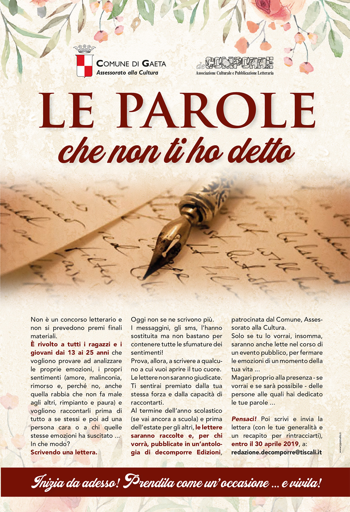 "Le parole che non ti ho detto" "Le parole che non ti ho detto"