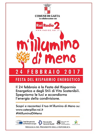 M'illumino di meno XIII edizione: Festa del Risparmio energetico e degli stili di vita sostenibili M'illumino di meno XIII edizione: Festa del Risparmio energetico e degli stili di vita sostenibili