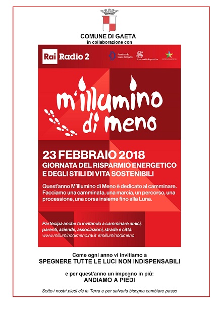 M'illumino di meno XIV edizione...per uno stile di vita ecosostenibile M'illumino di meno XIV edizione...per uno stile di vita ecosostenibile