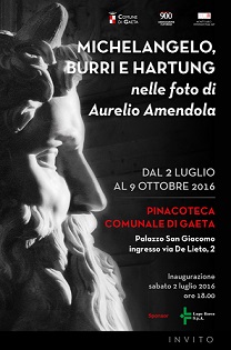 Michelangelo, Burri e Hartung nelle foto di Aurelio Amendola in Pinacoteca Comunale 