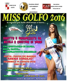 Miss Golfo 2016: All’Arena Virgilio la più bella dell’estate gaetana Miss Golfo 2016: All’Arena Virgilio la più bella dell’estate gaetana