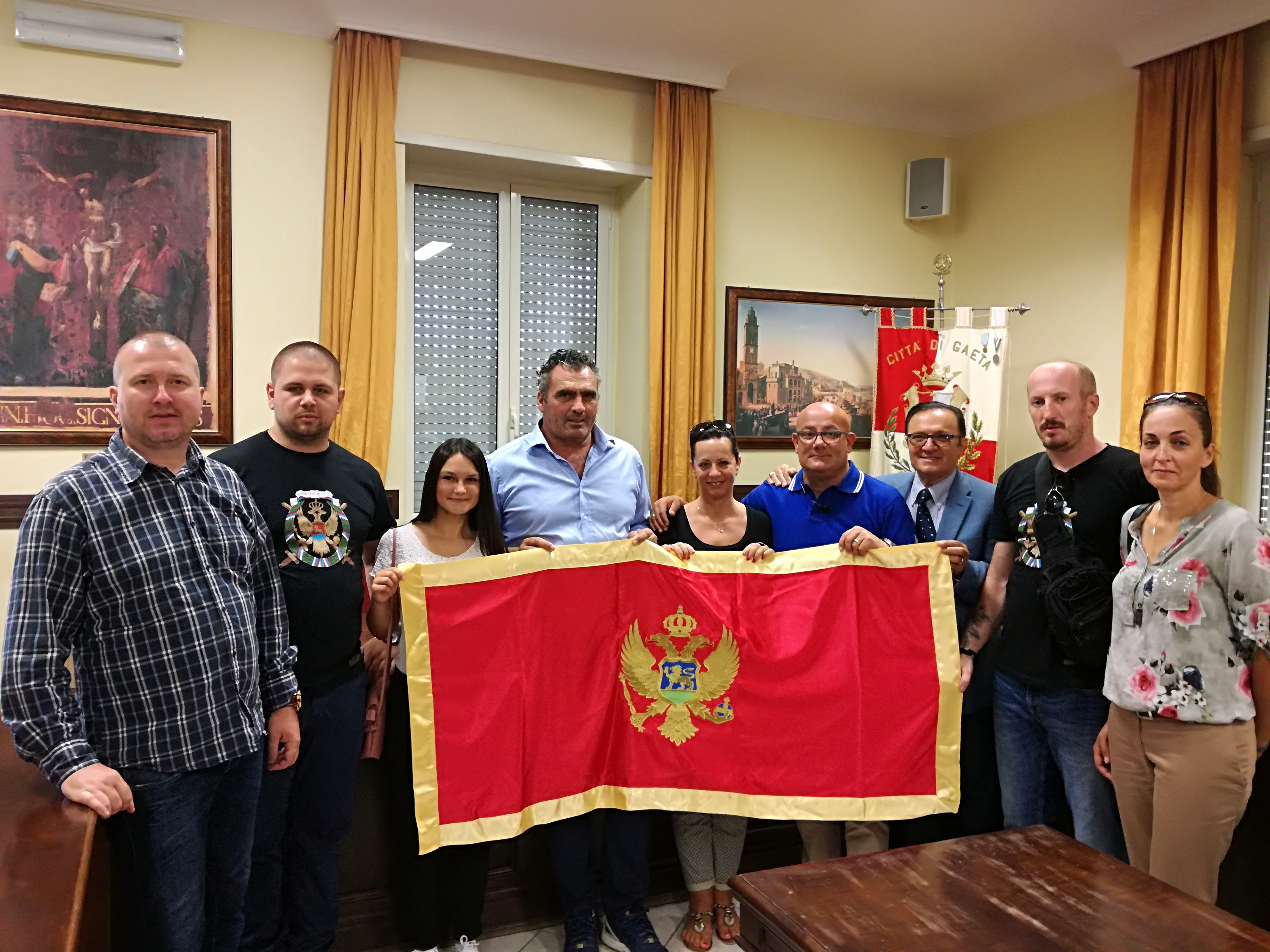 Montenegrini nei luoghi della Storia, l'accoglienza in Comune