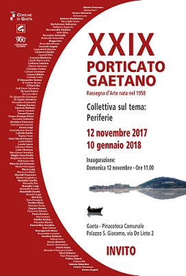 Porticato Gaetano: "Periferie" il tema della XXIX edizione Domenica 12 novembre 2017, ore 11 Porticato Gaetano: "Periferie" il tema della XXIX edizione Domenica 12 novembre 2017, ore 11