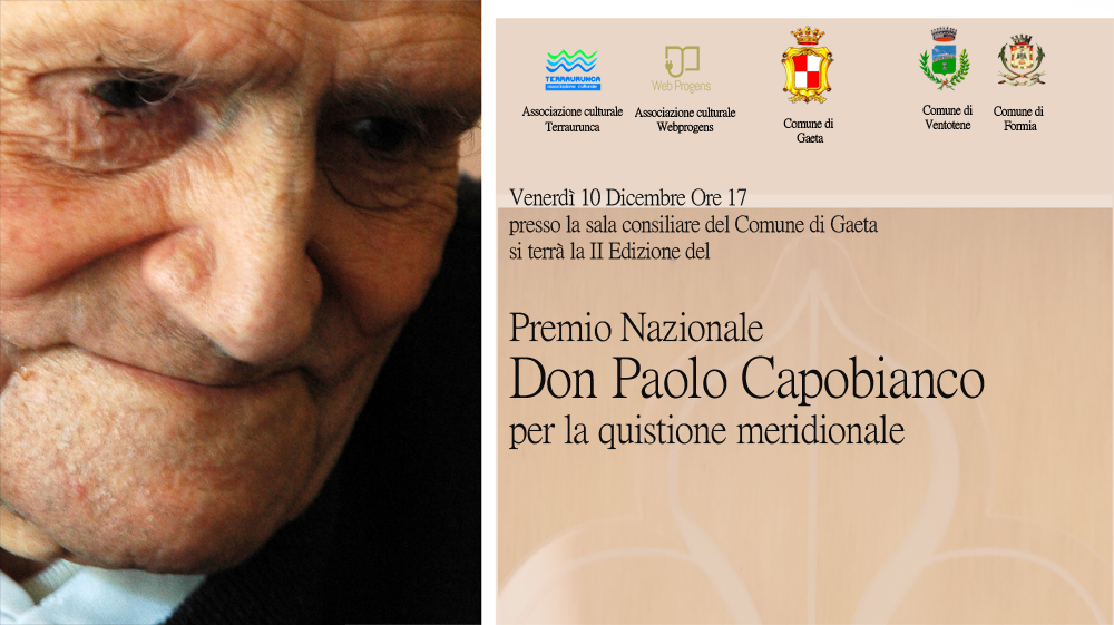 Premio nazionale Don Paolo Capobianco per la “quistione meridionale”