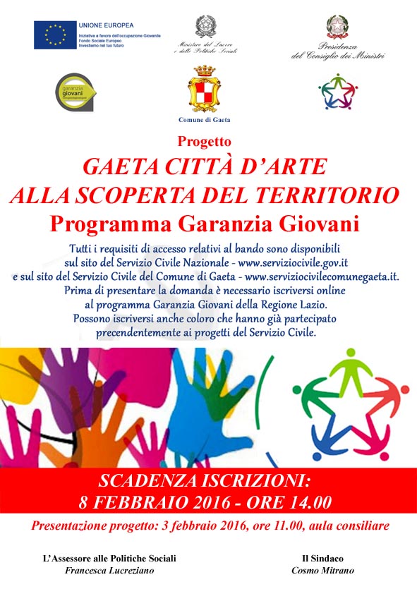 Progetto Gaeta Città d'Arte, alla scoperta del territorio - Programma Garanzia Giovani