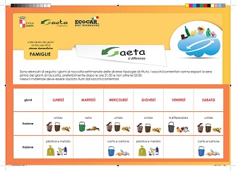 Raccolta porta a porta:  il nuovo calendario  dal 13 marzo 2017