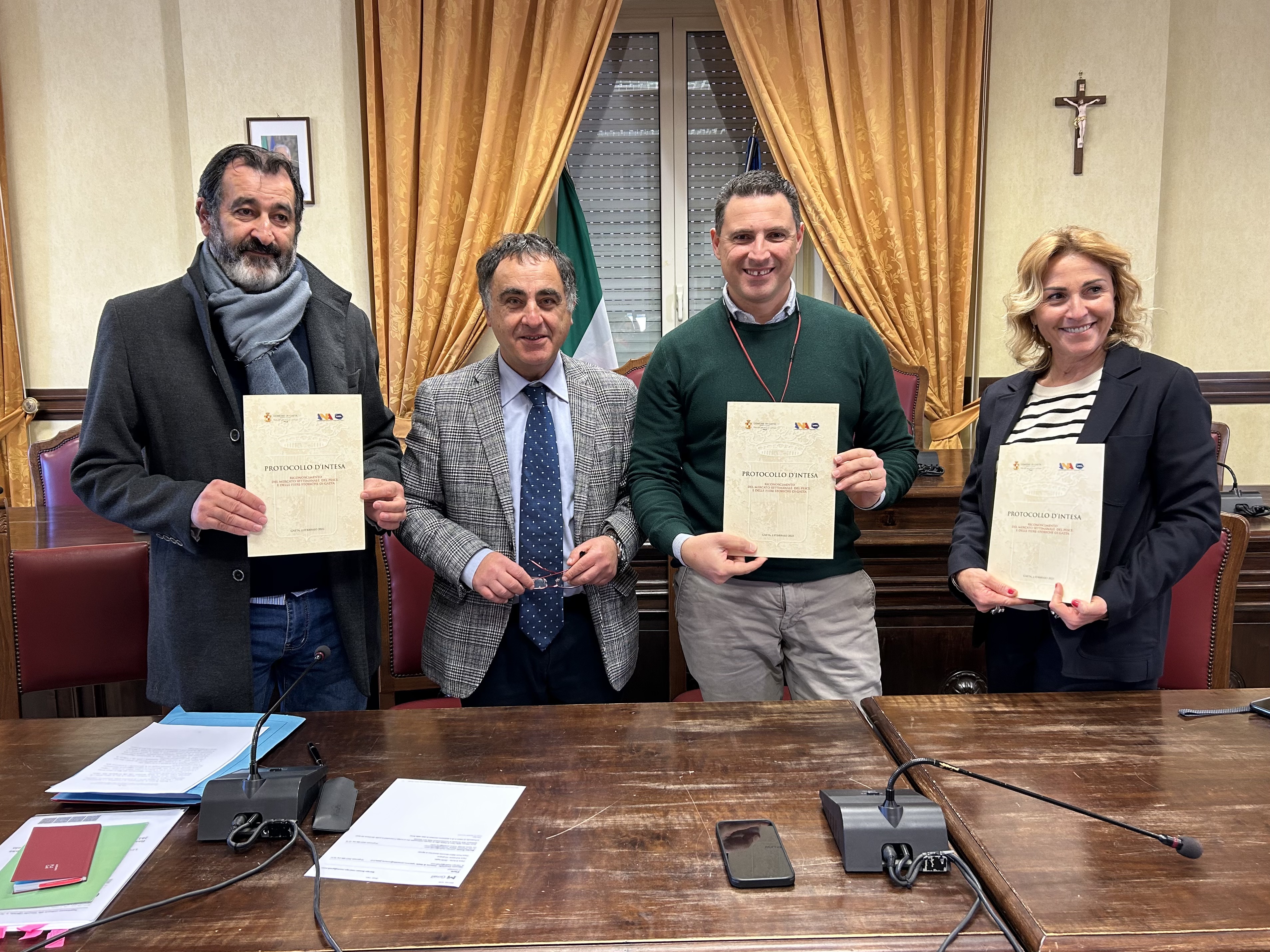 Riconoscimento del mercato settimanale, del pesce e delle fiere storiche: firmato il Protocollo d'intesa tra Comune di Gaeta e Associazione Naziona...