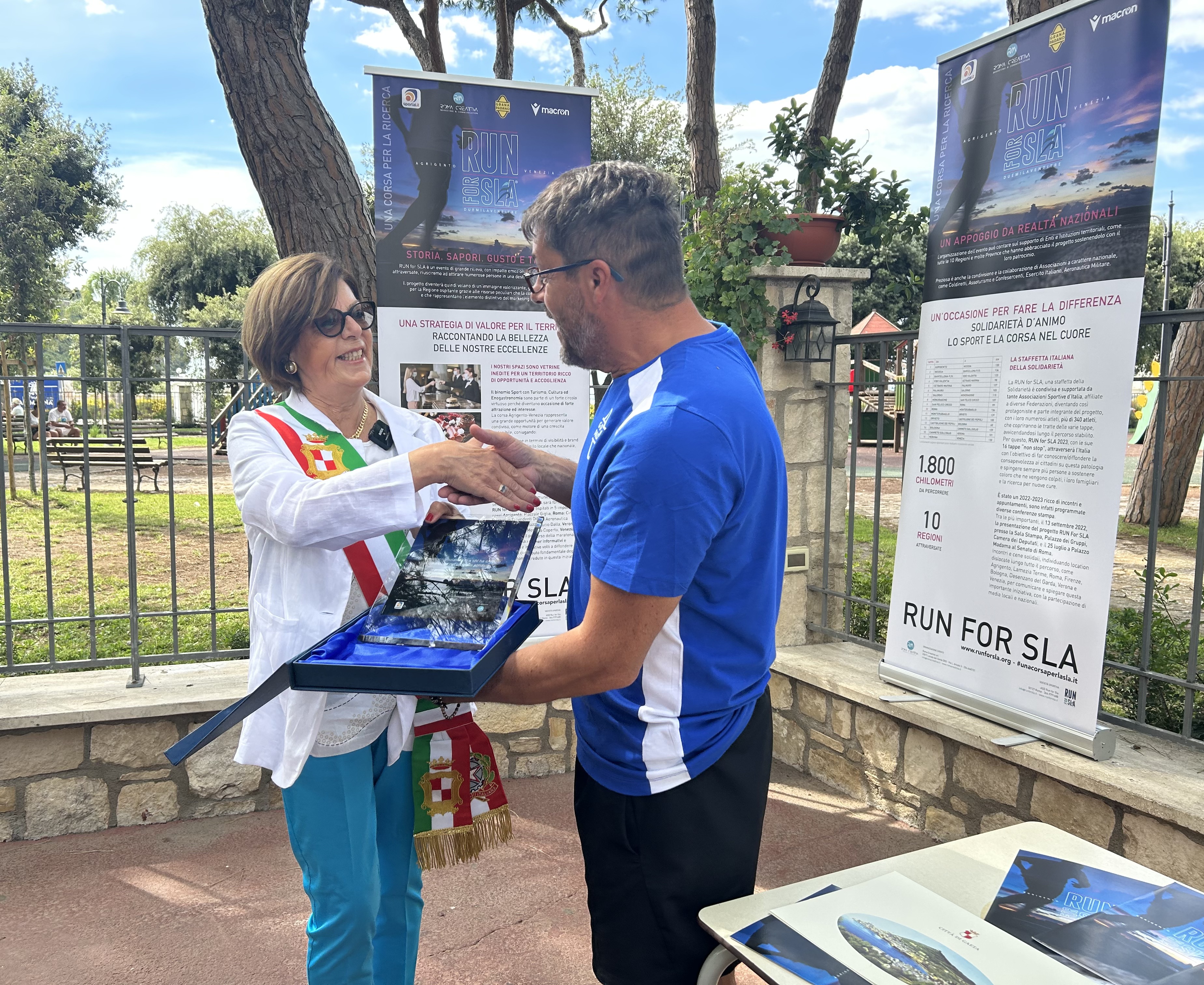 "Run For Sla", la "staffetta della solidarietà" fa tappa a Gaeta