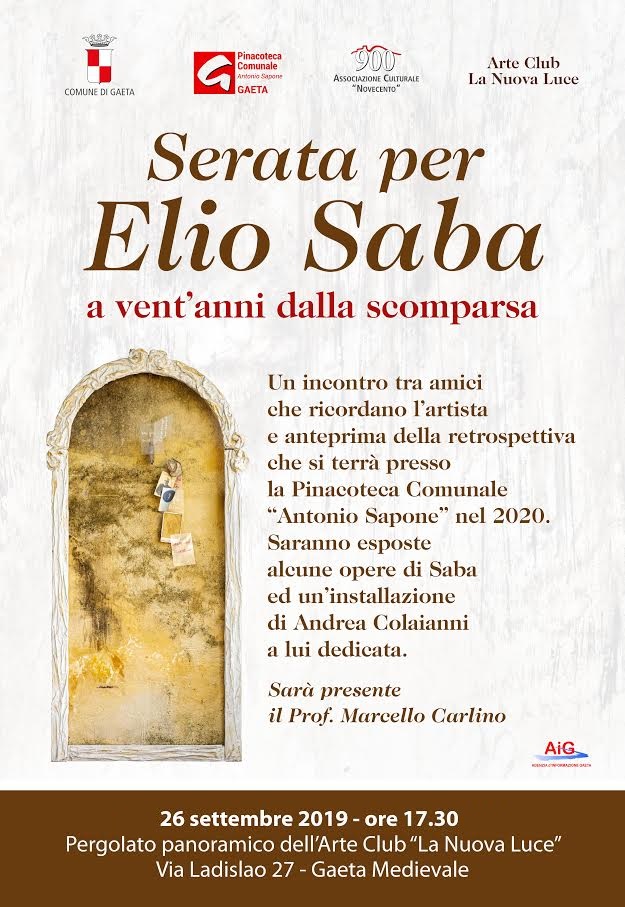 Serata per Elio Saba (1935-1999), a vent’anni dalla scomparsa