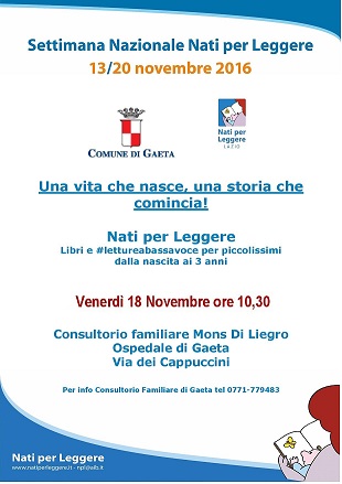 Settimana Nazionale Nati per Leggere      Andiamo DIRITTI alle storie!      13-20 novembre 2016