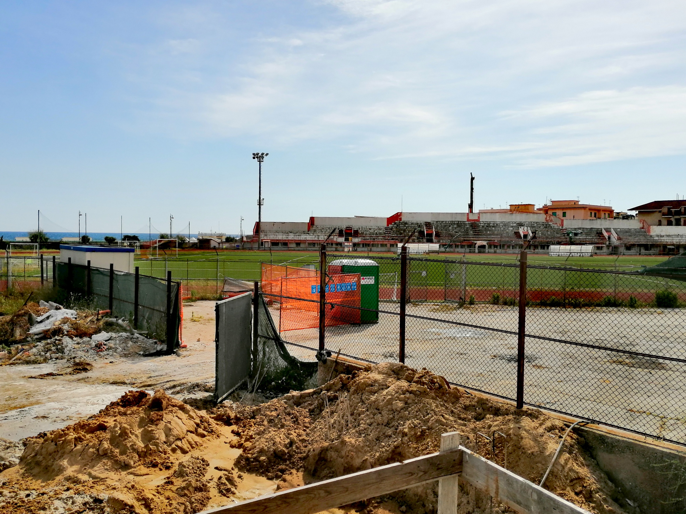 Stadio comunale, riprendo i lavori di sistemazione e completamento del complesso sportivo
