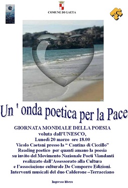 Un'onda poetica per la Pace Reading poetico Un'onda poetica per la Pace Reading poetico