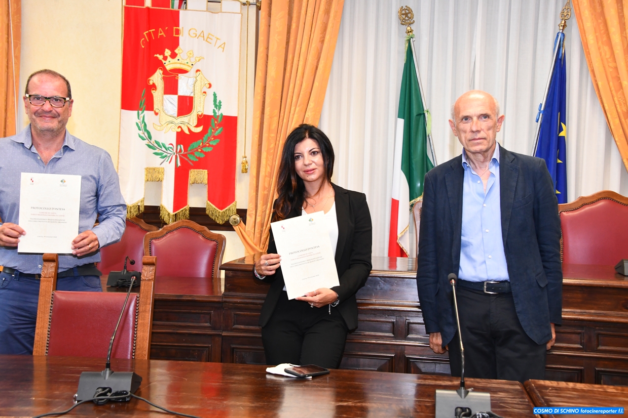 Valorizzazione e riqualificazione dell'area protetta di Monte Orlando, siglato il protocollo d'intesa Valorizzazione e riqualificazione dell'area protetta di Monte Orlando, siglato il protocollo d'intesa