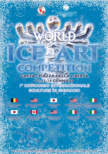 World Ice Art Competition:  A Gaeta 1° concorso internazionale sculture di ghiaccio